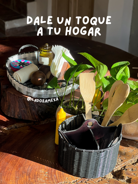 Charola negro/blanco🖤