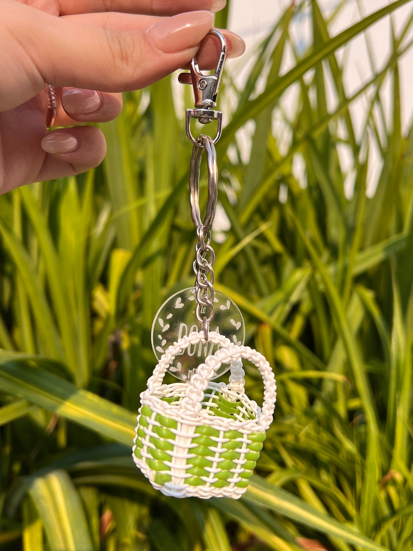 Llavero mediano de bolsa naturaleza🍃