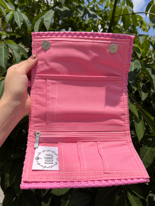 Cartera con broches rosita🌸