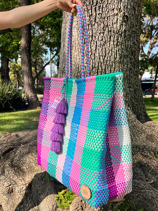 Canasta Jumbo caramelo 🌸