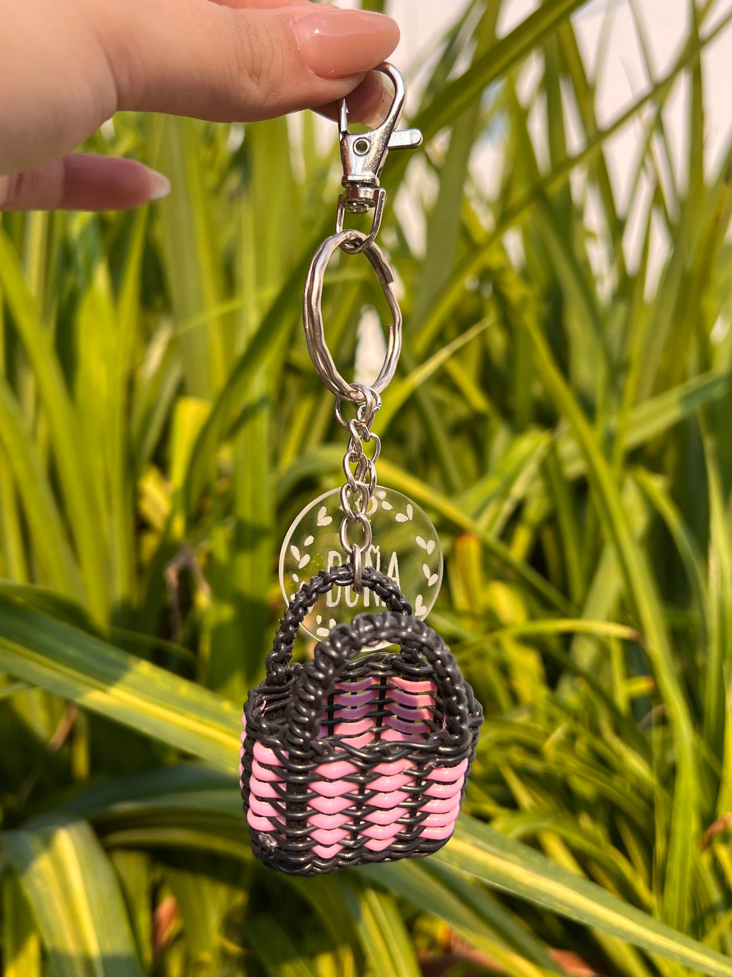 Llavero mediano de bolsa black pink🎀