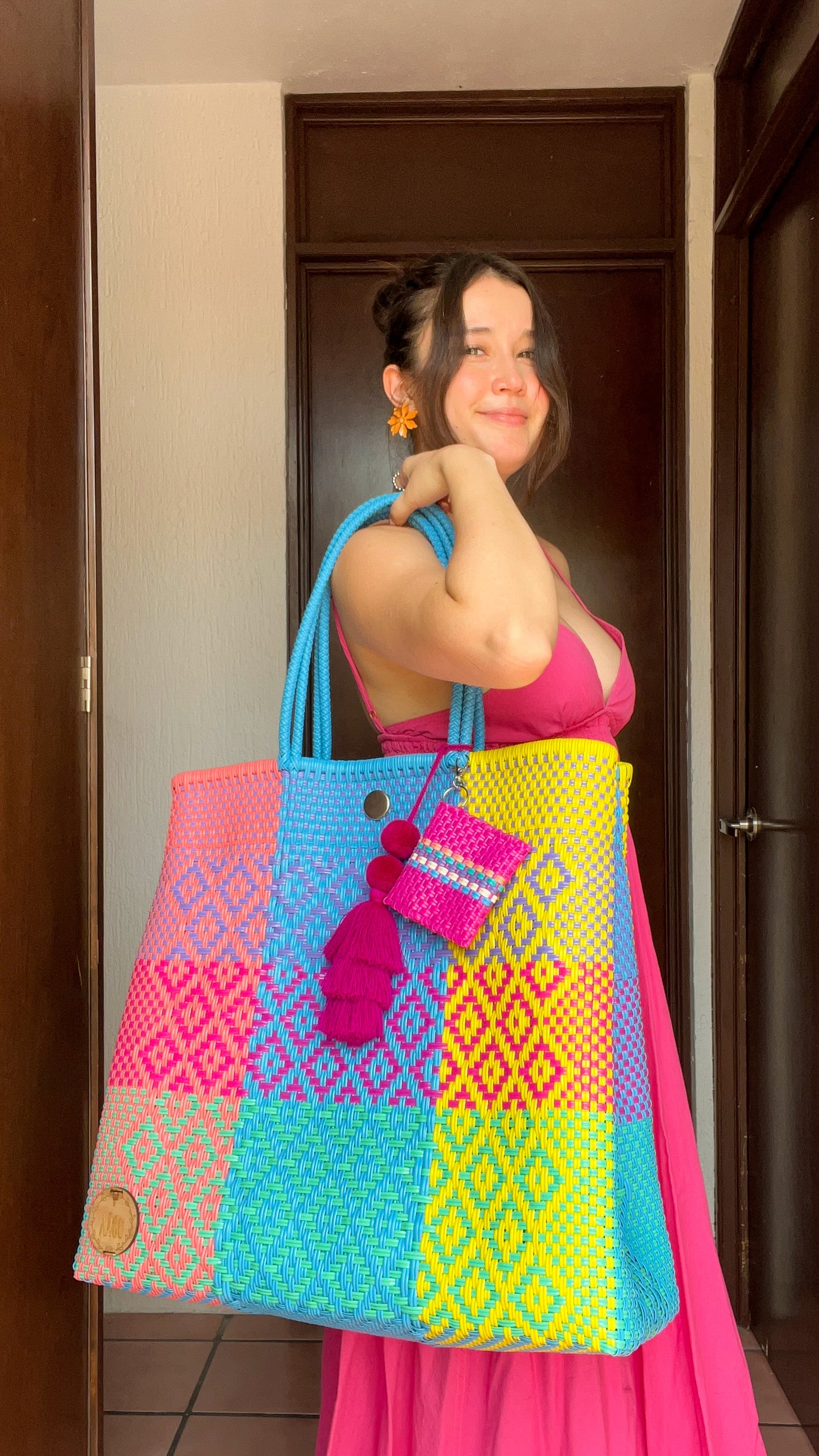 Canasta jumbo huichol💖