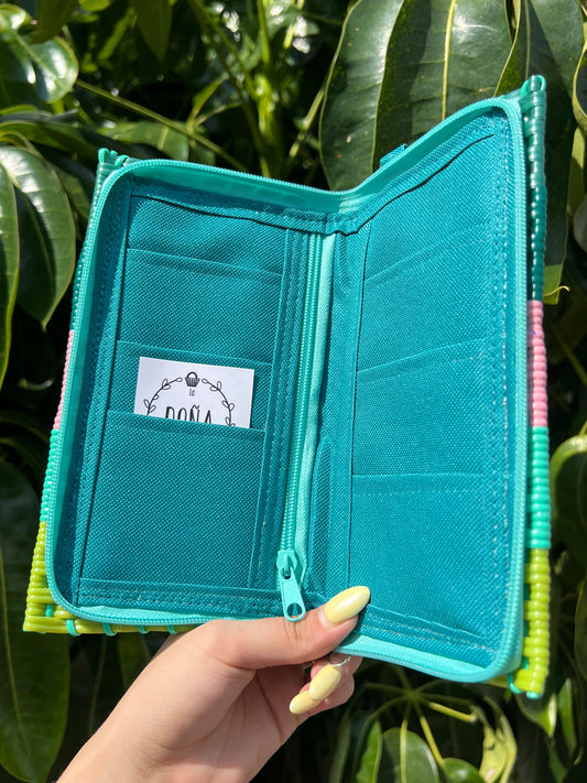 Cartera con cierre multicolors🎨