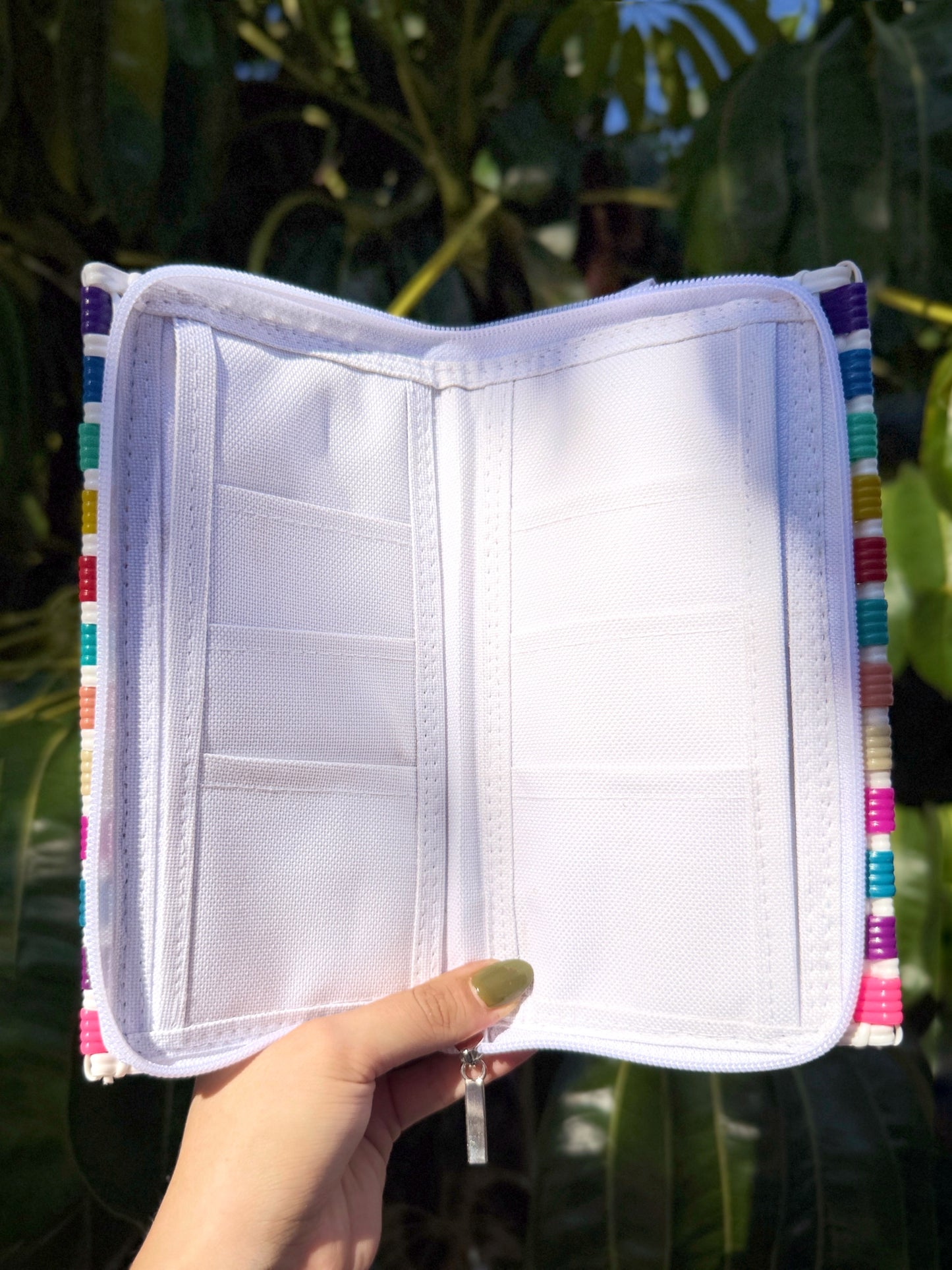 Cartera con cierre fiesta de colores 🌈