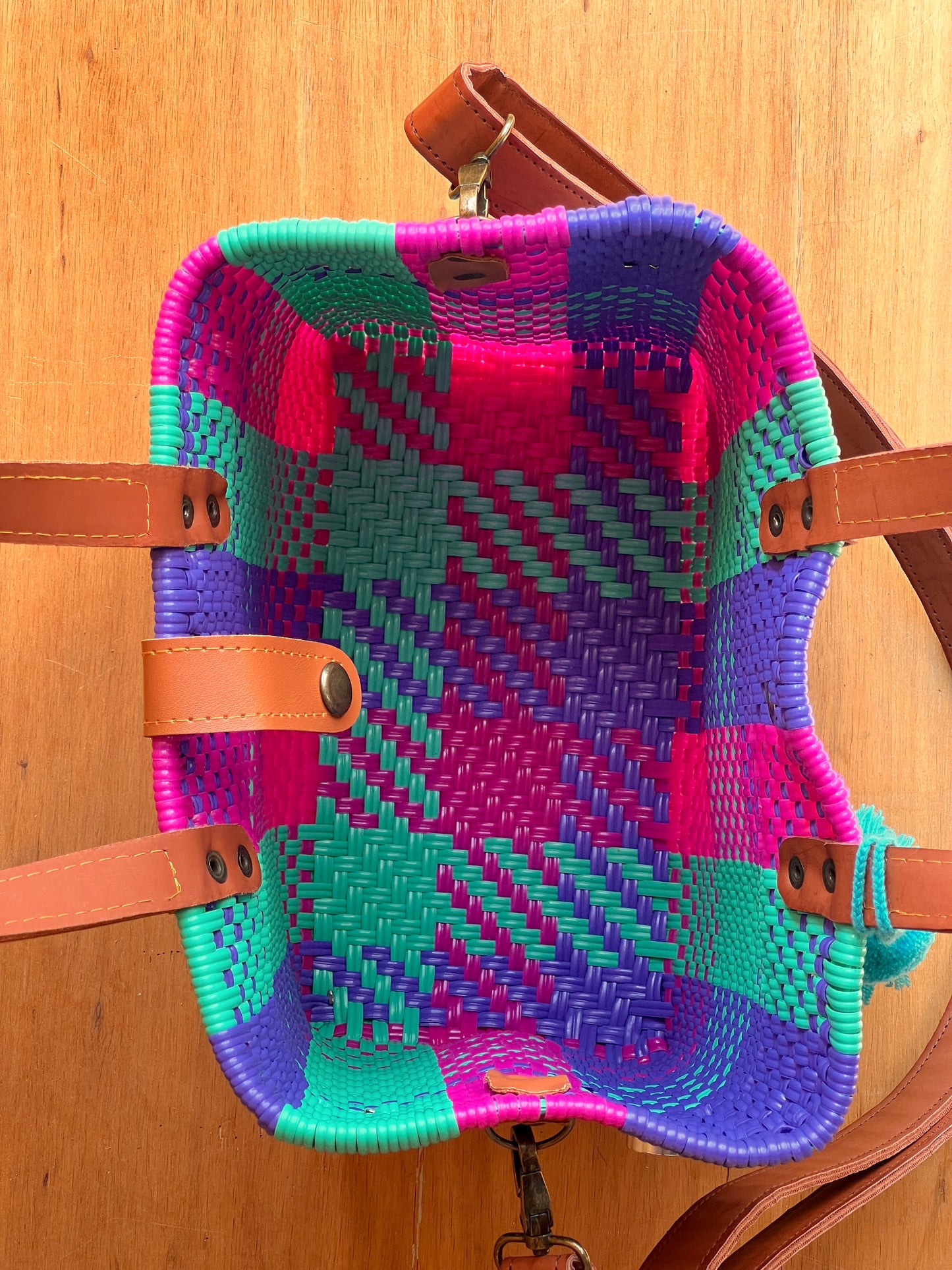 Tote bag con correa algodón de azúcar🩷