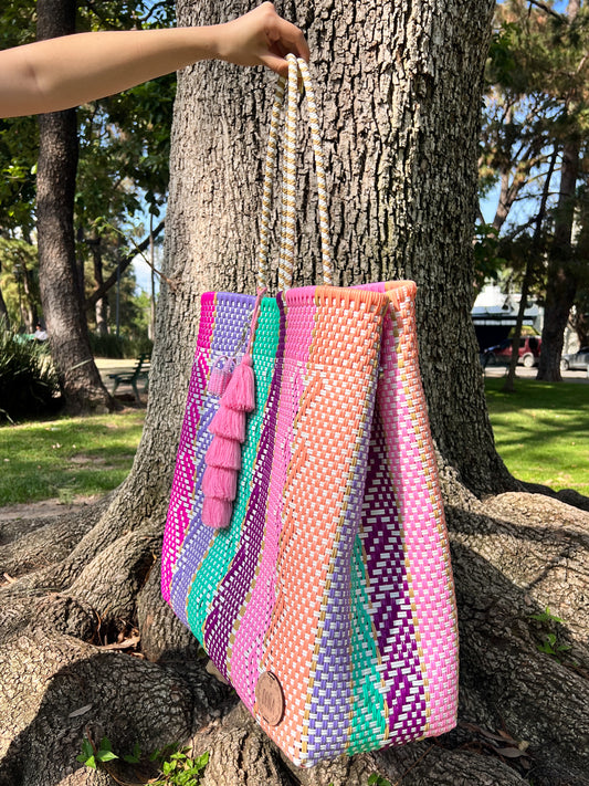 Canasta Jumbo corazón de melon🌟💗