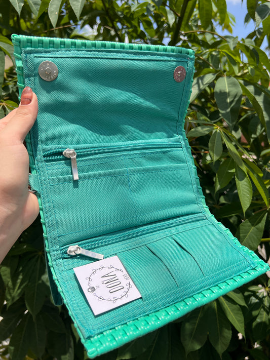 Cartera con broches Aqua🐠