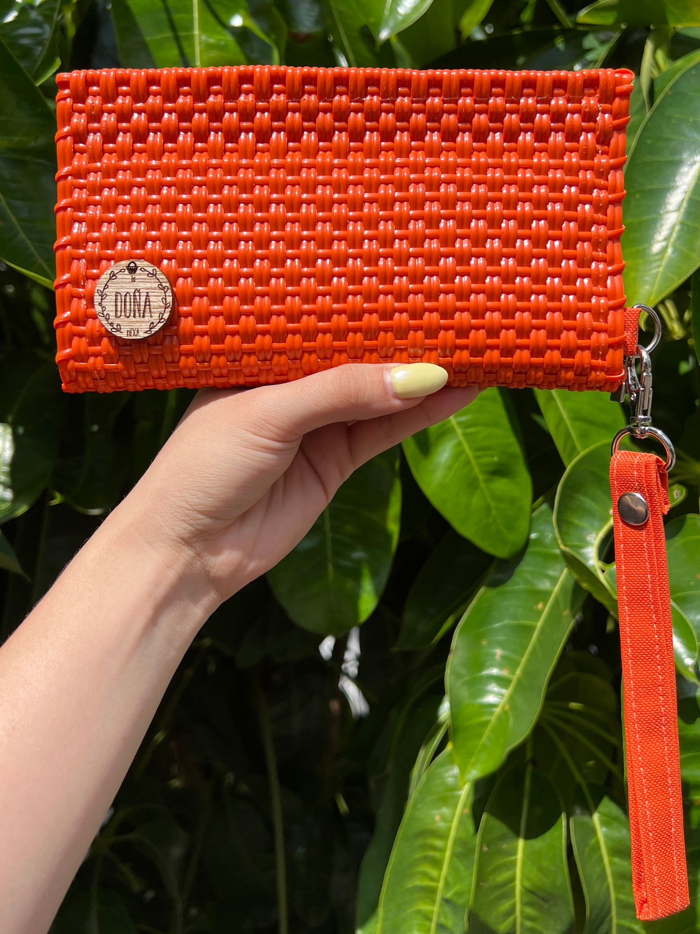 Cartera con cierre naranja🍊