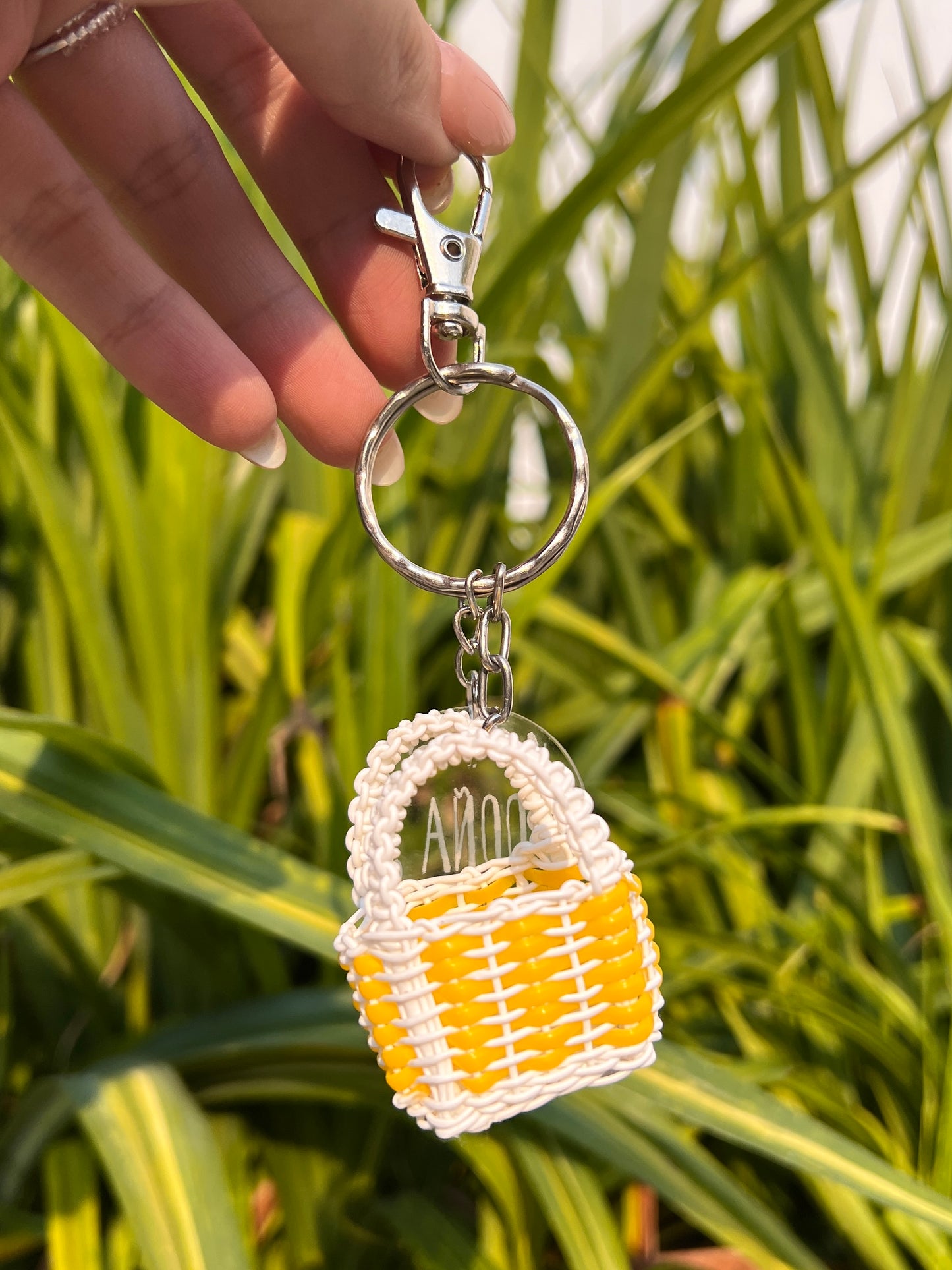 Llavero de bolsa mediano yellow 🌞