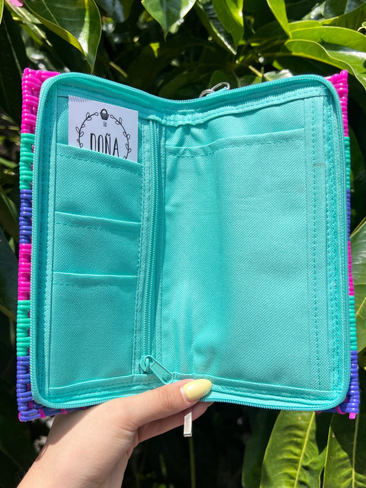 Cartera porta celular 📲 algodón de azúcar azul 🩵