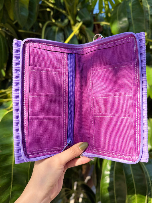 Cartera con cierre lavanda🪻