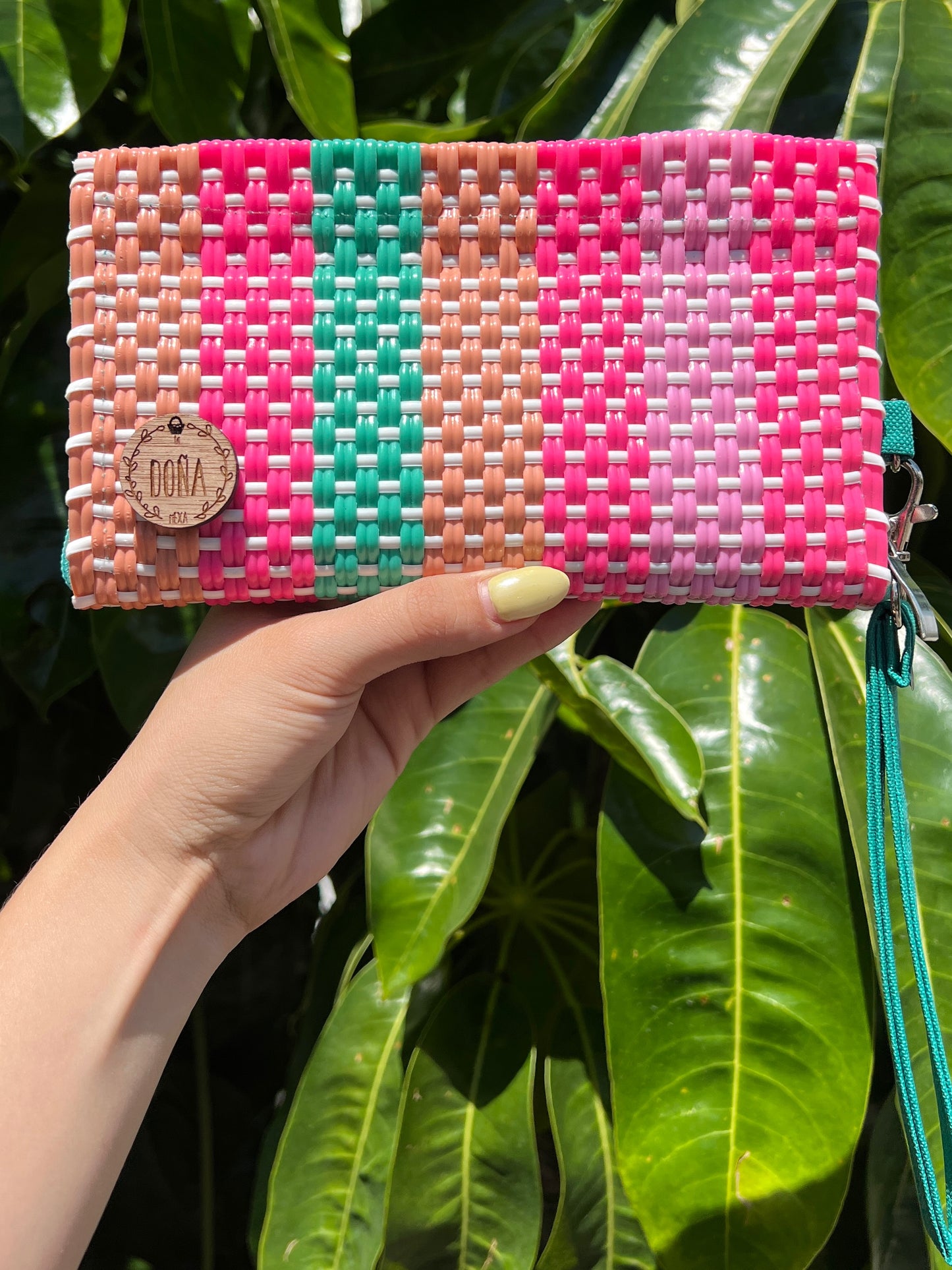 Cartera con cierre flowers 💐