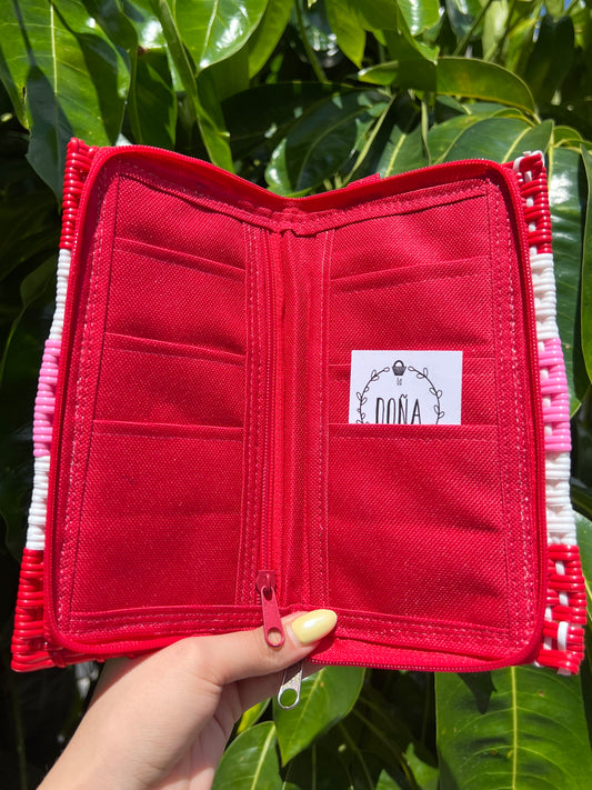 Cartera con cierre fresas con crema🍓