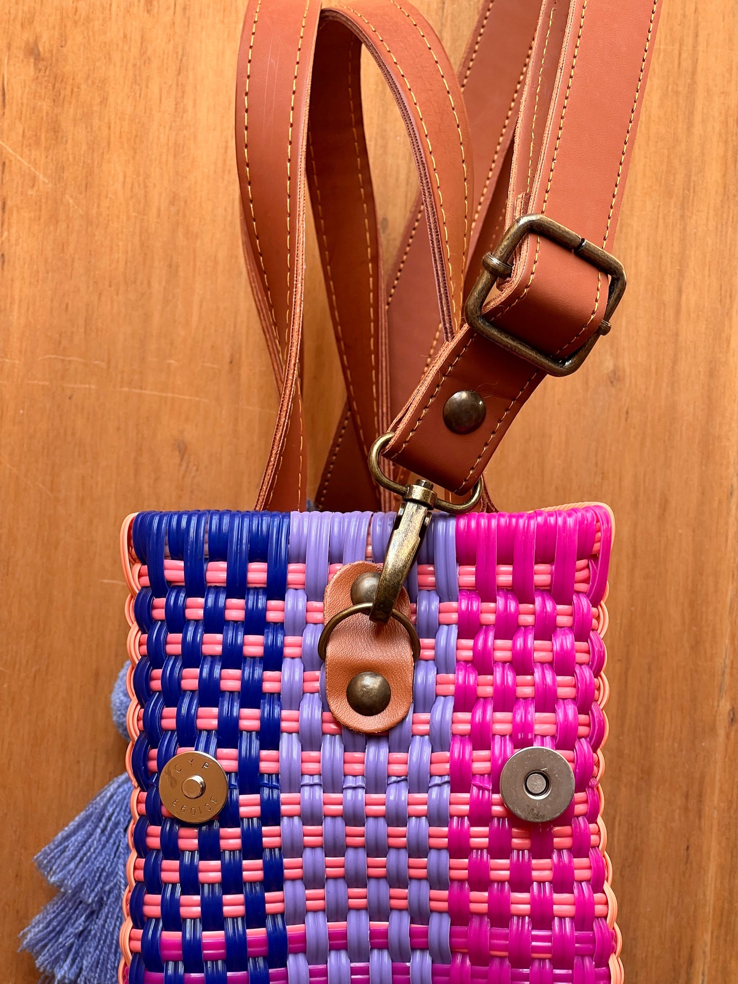 Tote bag con correa pastel colores🩷🩵💜