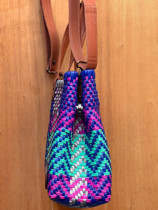 Tote bag con correa more more blue💙💖