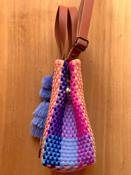 Tote bag con correa pastel colores🩷🩵💜