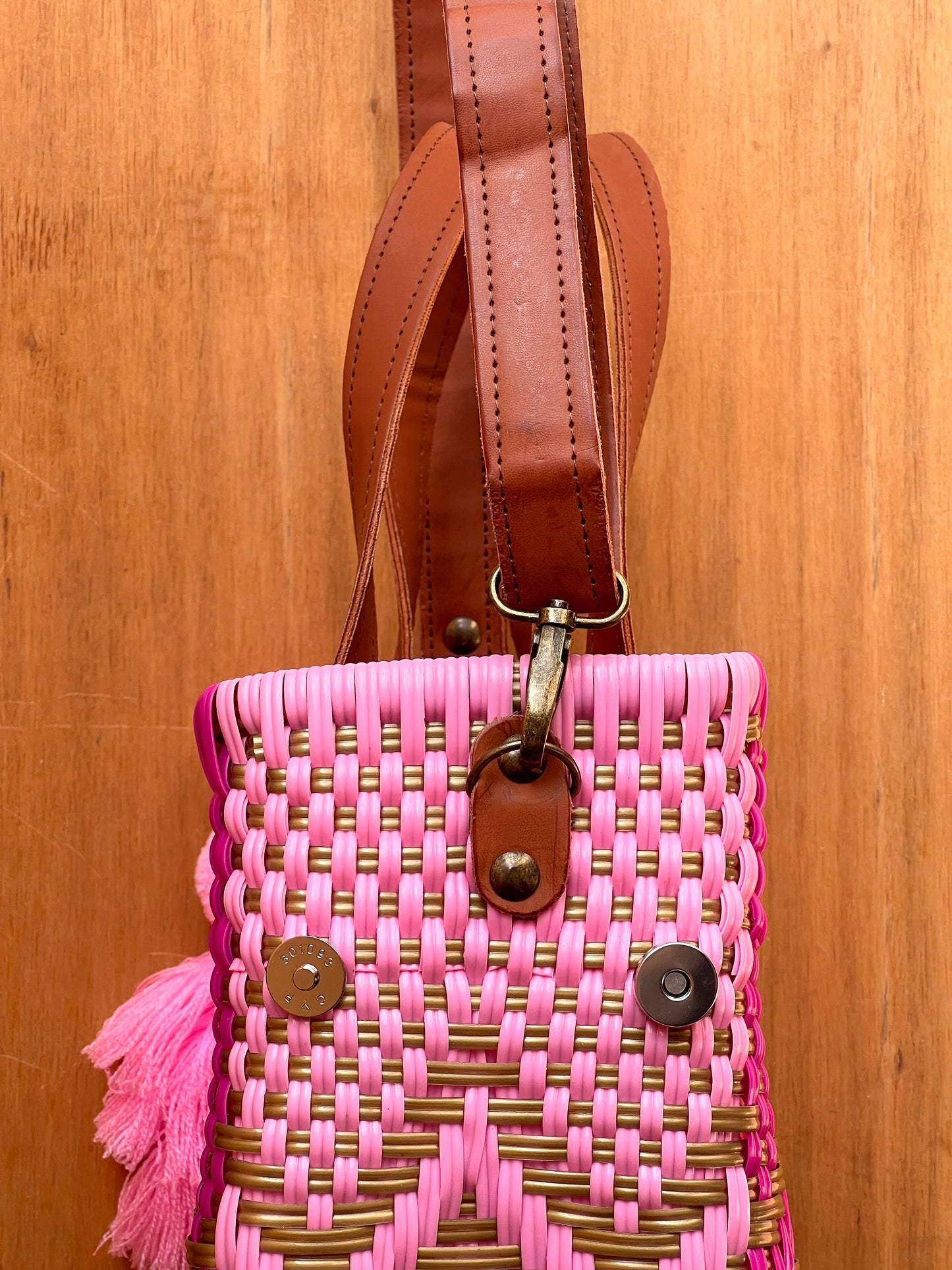 Tote Bag con correa hot rosas💖🔥