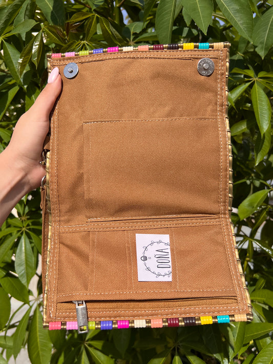 Cartera broches porta celular golden colors🌈✨