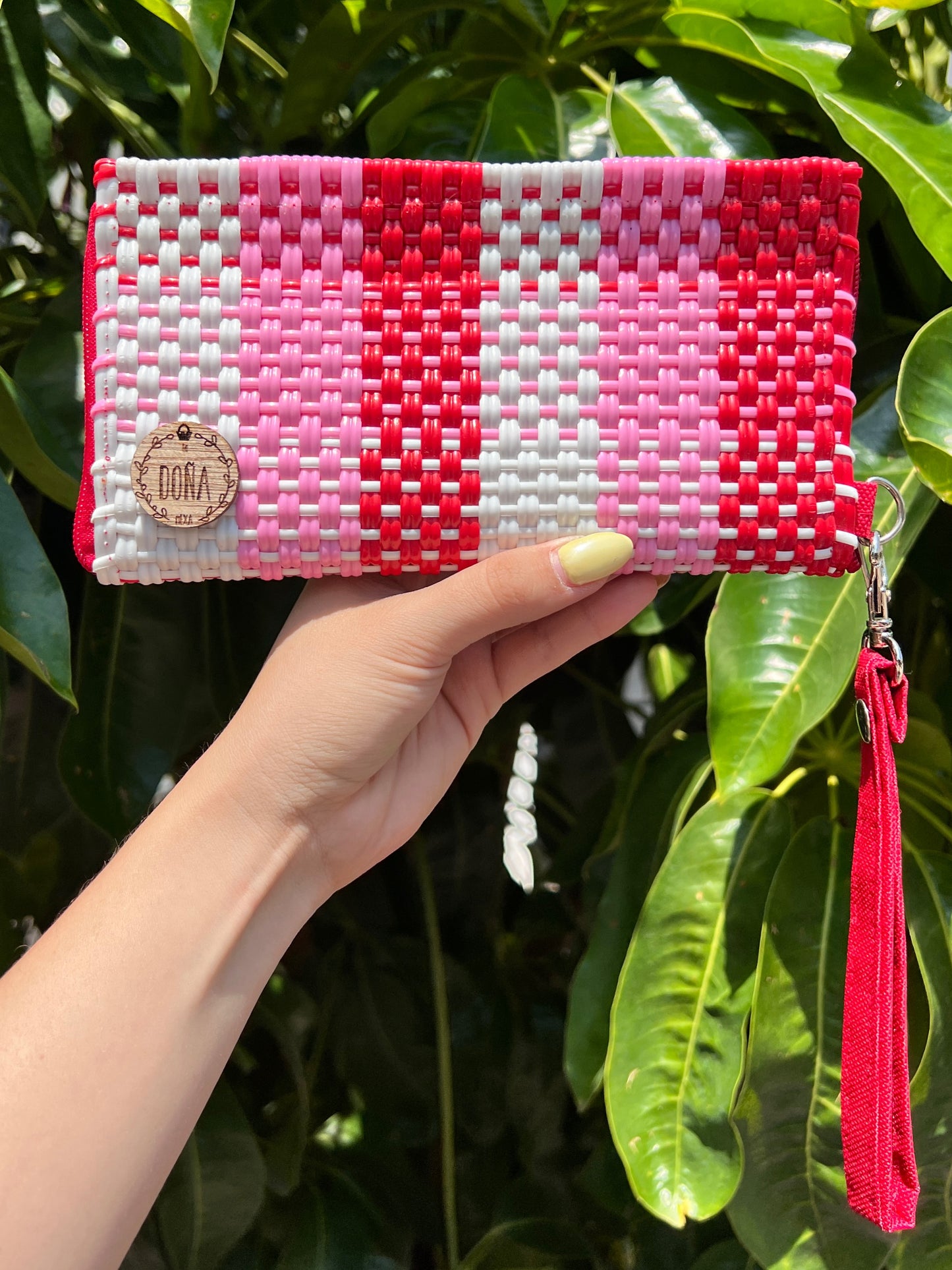 Cartera porta celular rosa square🎀