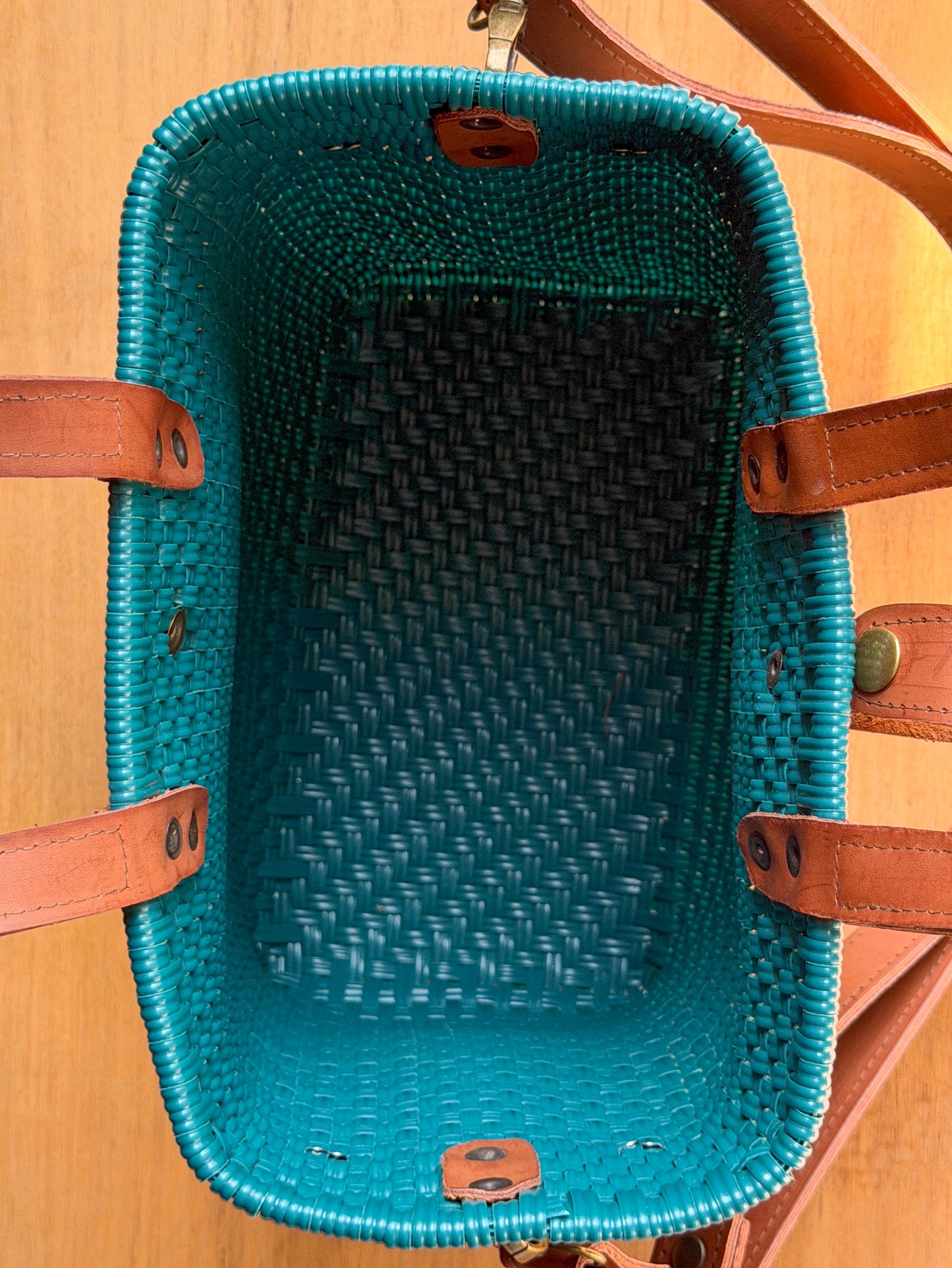 Tote bag con correa agave