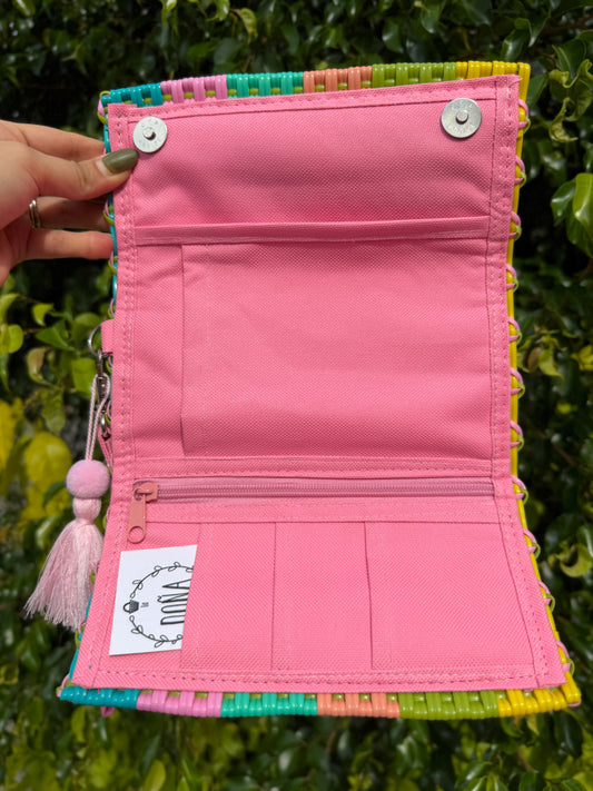 Cartera broches porta celular primavera🌼