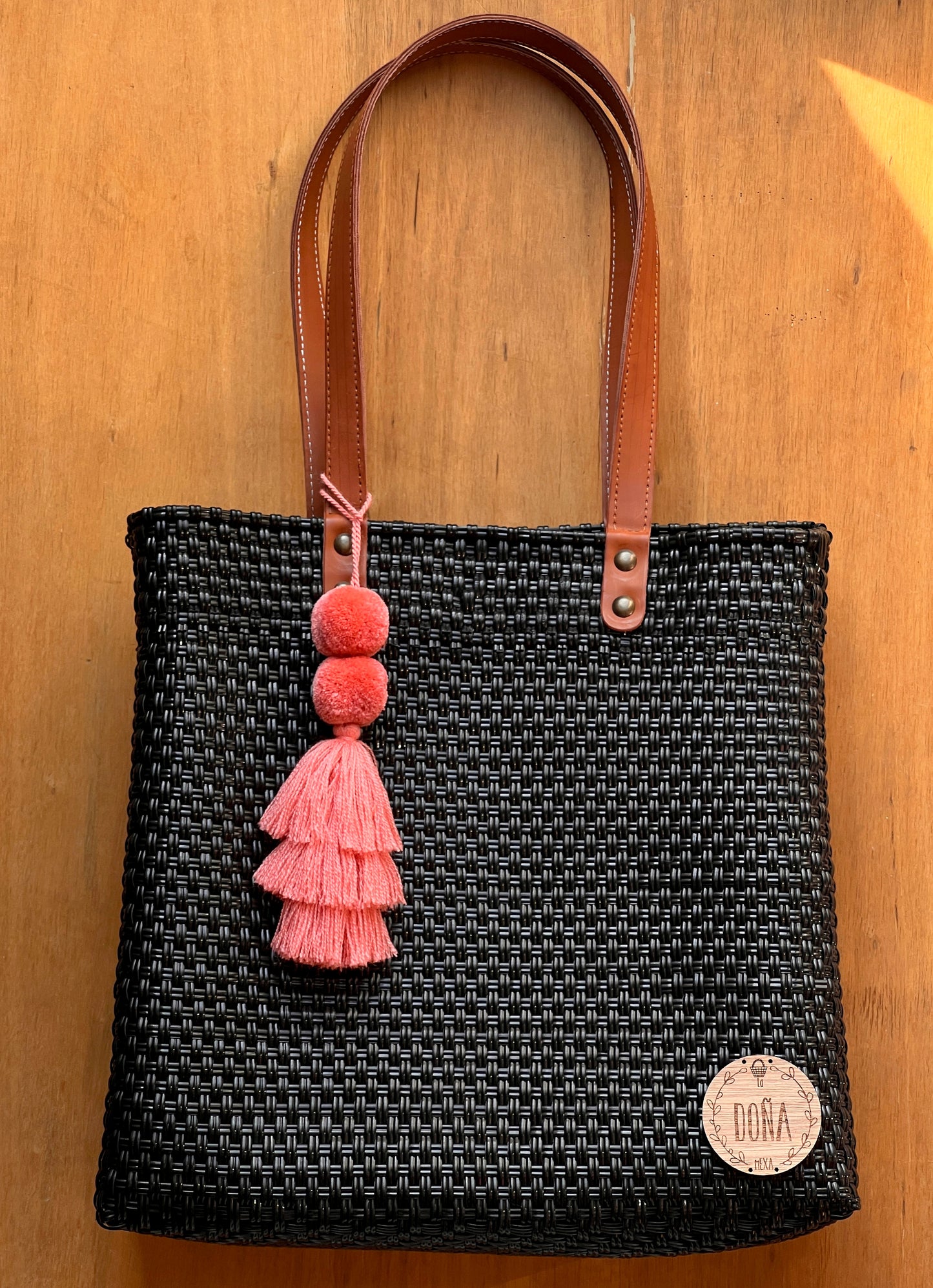 Tote Bag Alta negra🖤🌸