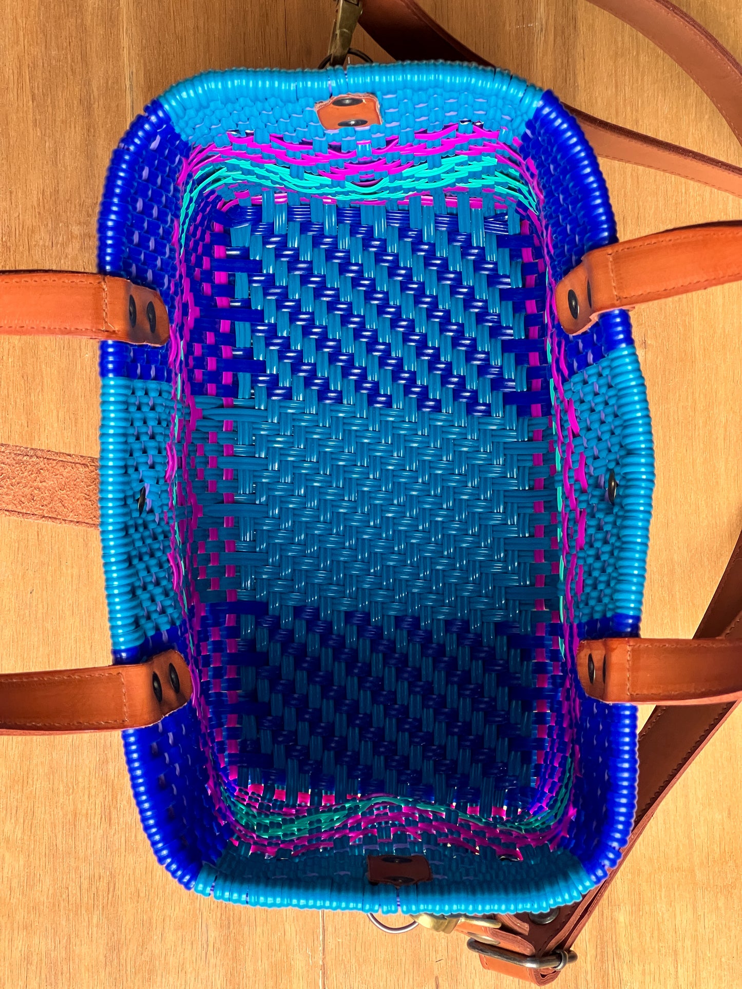 Tote bag con correa more more blue💙💖