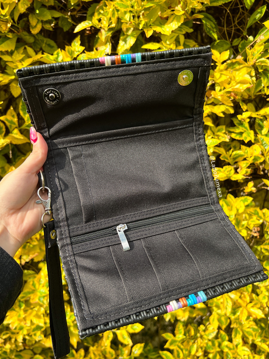 Cartera broches porta celular 📲 médium colors🖤