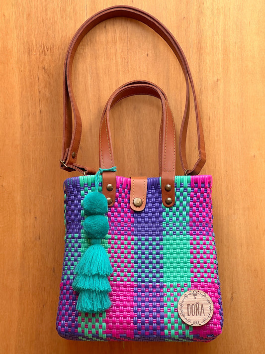 Tote bag con correa algodón de azúcar🩷