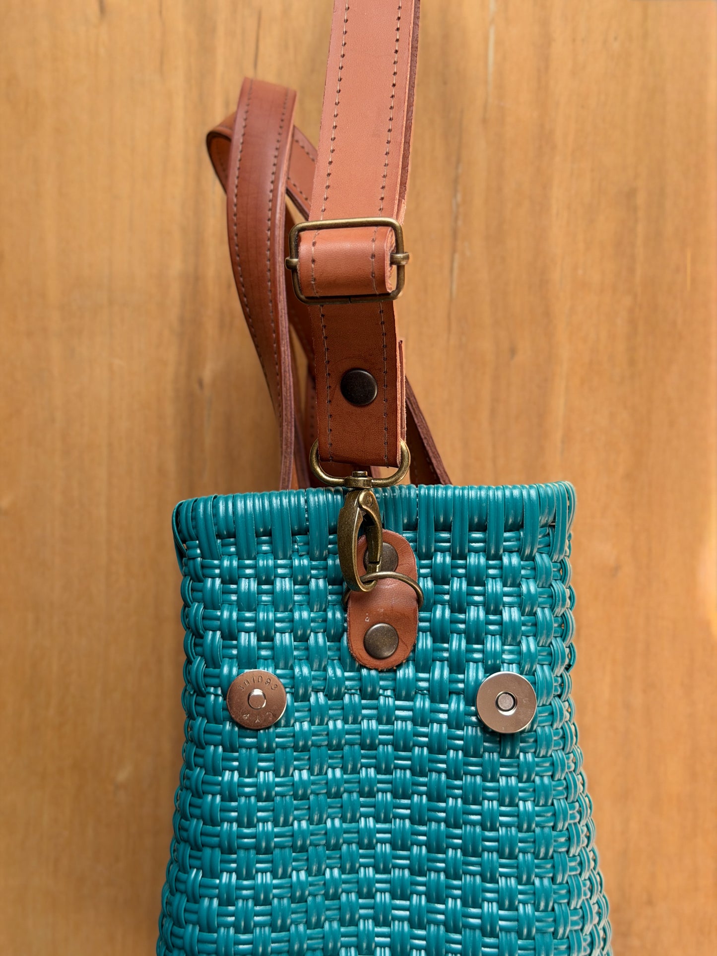Tote bag con correa agave