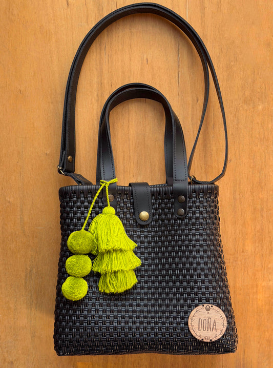 Tote Bag con correa negro🖤