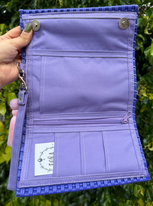 Cartera broches porta celular lavanda🪻