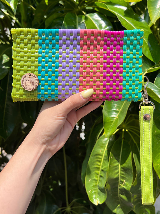 Cartera porta celular 📲 hortensia 🌼