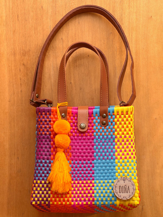 Tote Bag square colores🟧🟨🟦🟪
