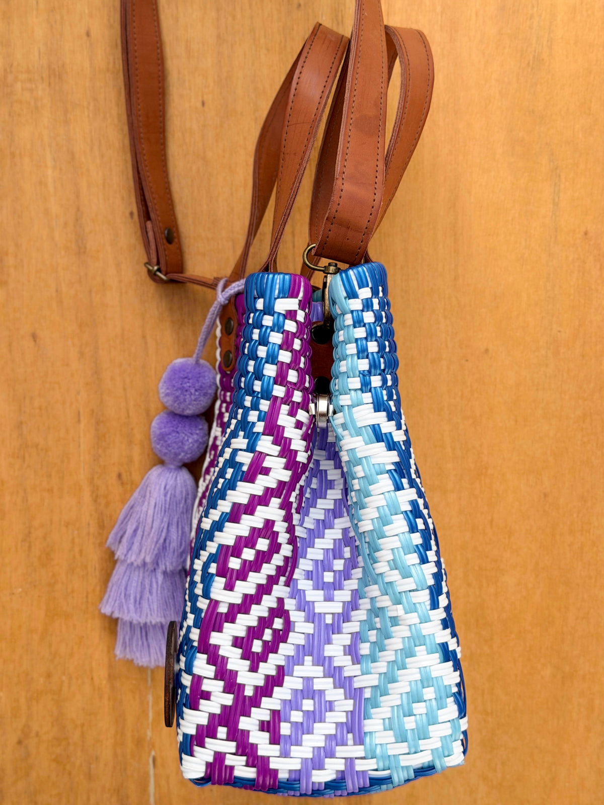 Tote bag con correa Xochitl🩵