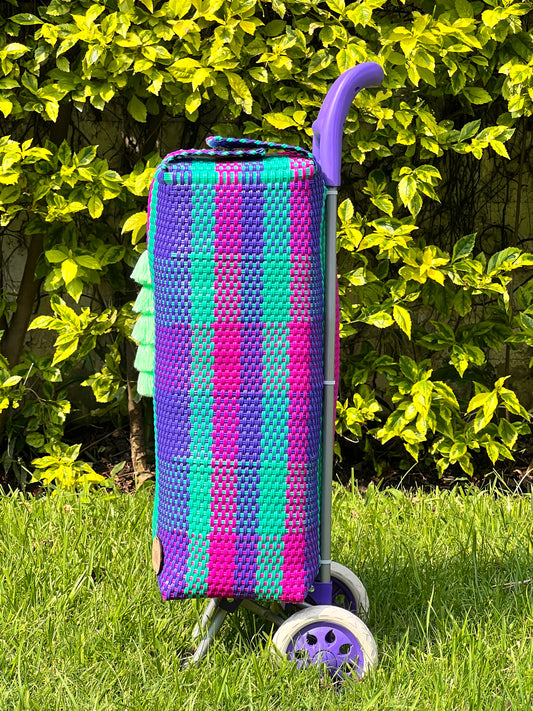 Carrito artesanal algodón de azúcar💜