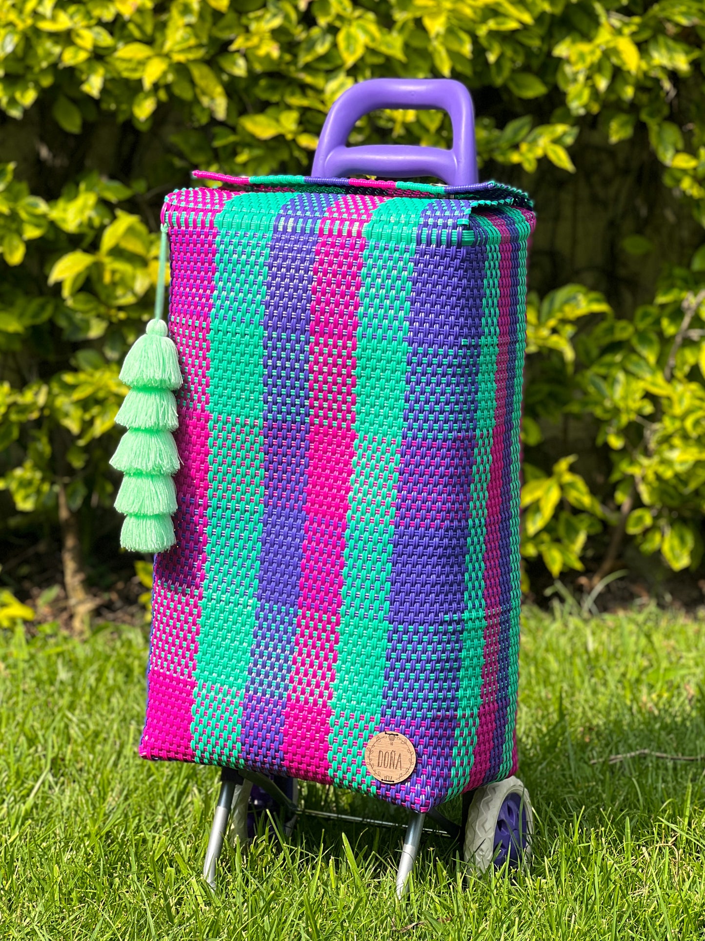 Carrito artesanal algodón de azúcar💜