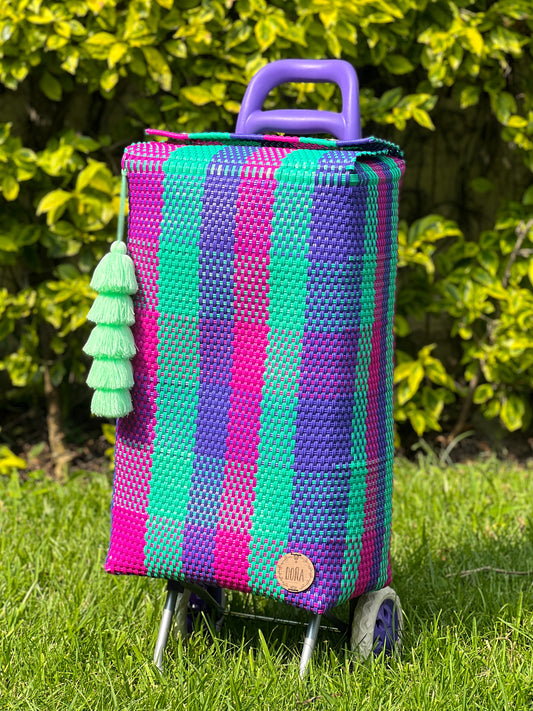 Carrito artesanal algodón de azúcar💜