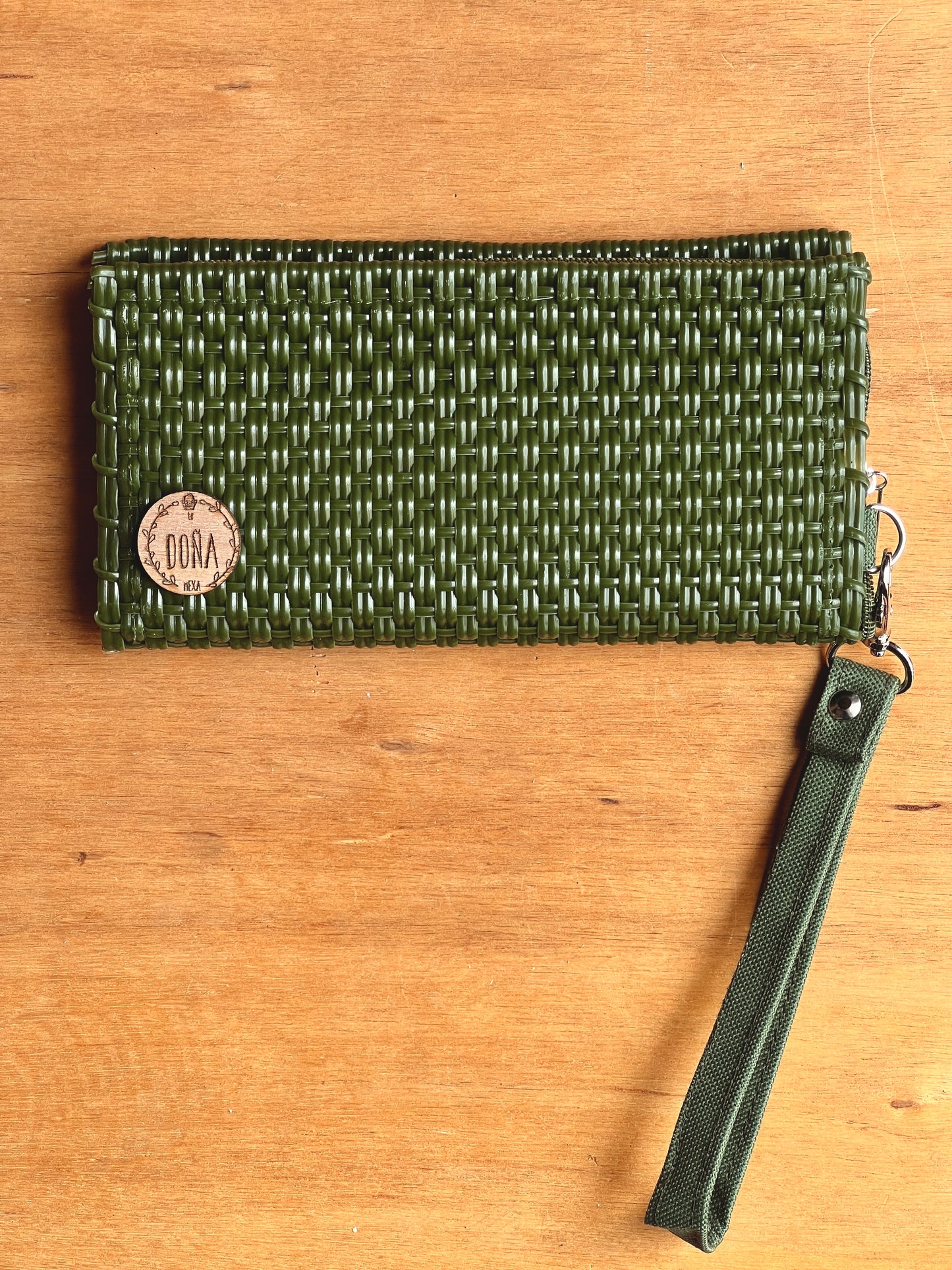 Cartera porta celular📱verde olivo🍃