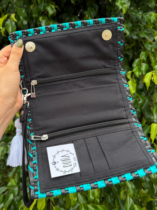Cartera con broches blue gallo 🐓💙