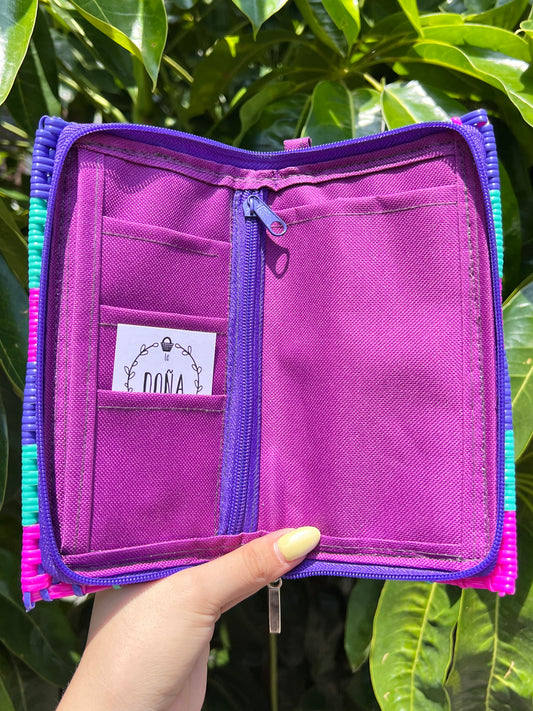 Cartera porta celular 📲 square algodón de azúcar 💜