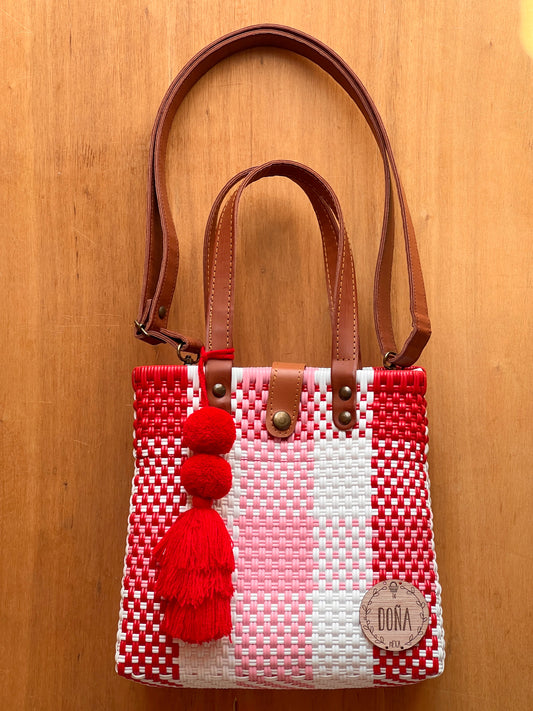 Tote Bag con correa fresas con crema🍓