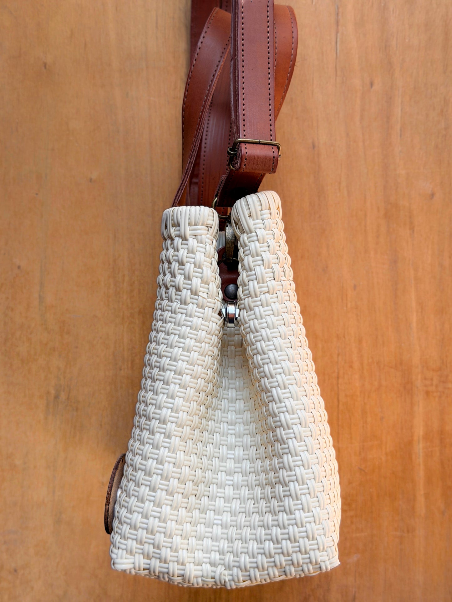 Tote Bag con correa crema✨