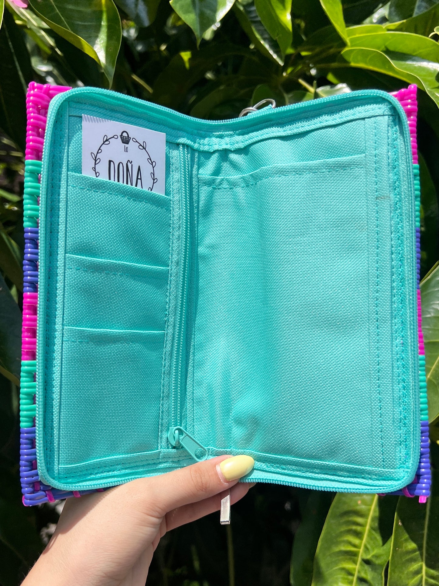 Cartera porta celular 📲 algodón de azúcar azul 🩵