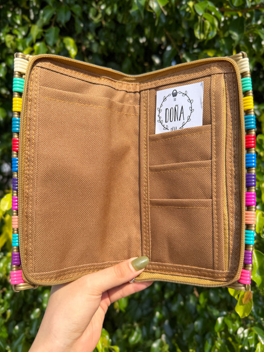 Cartera porta celular oro de colores🌞