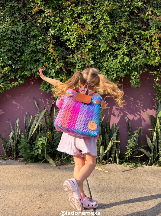 Mochila kids colores pastel🩷💜