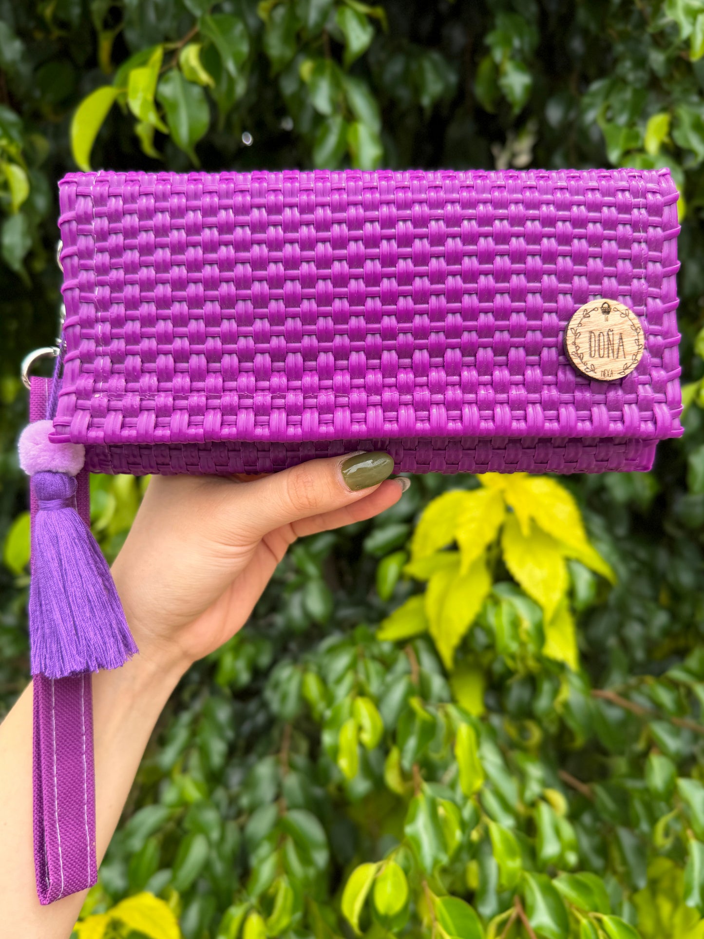 Cartera con cierre uva 🍇