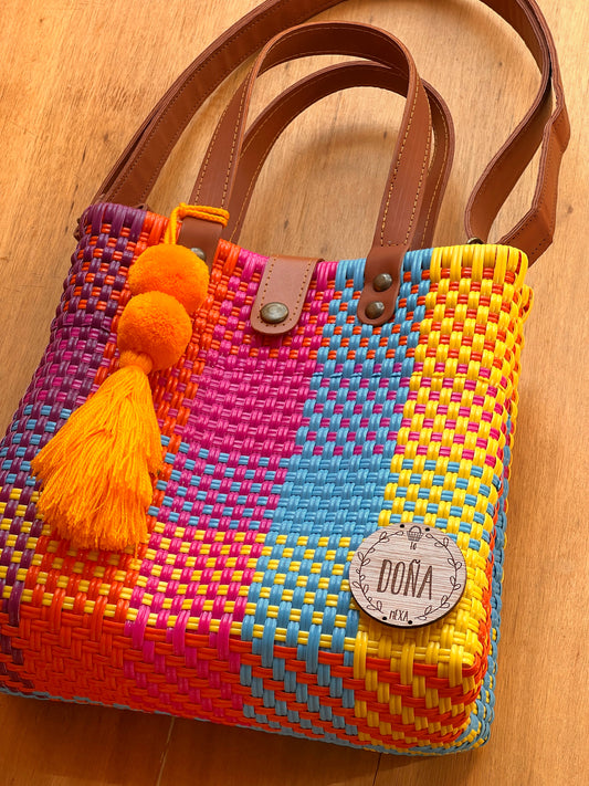 Tote Bag square colores🟧🟨🟦🟪