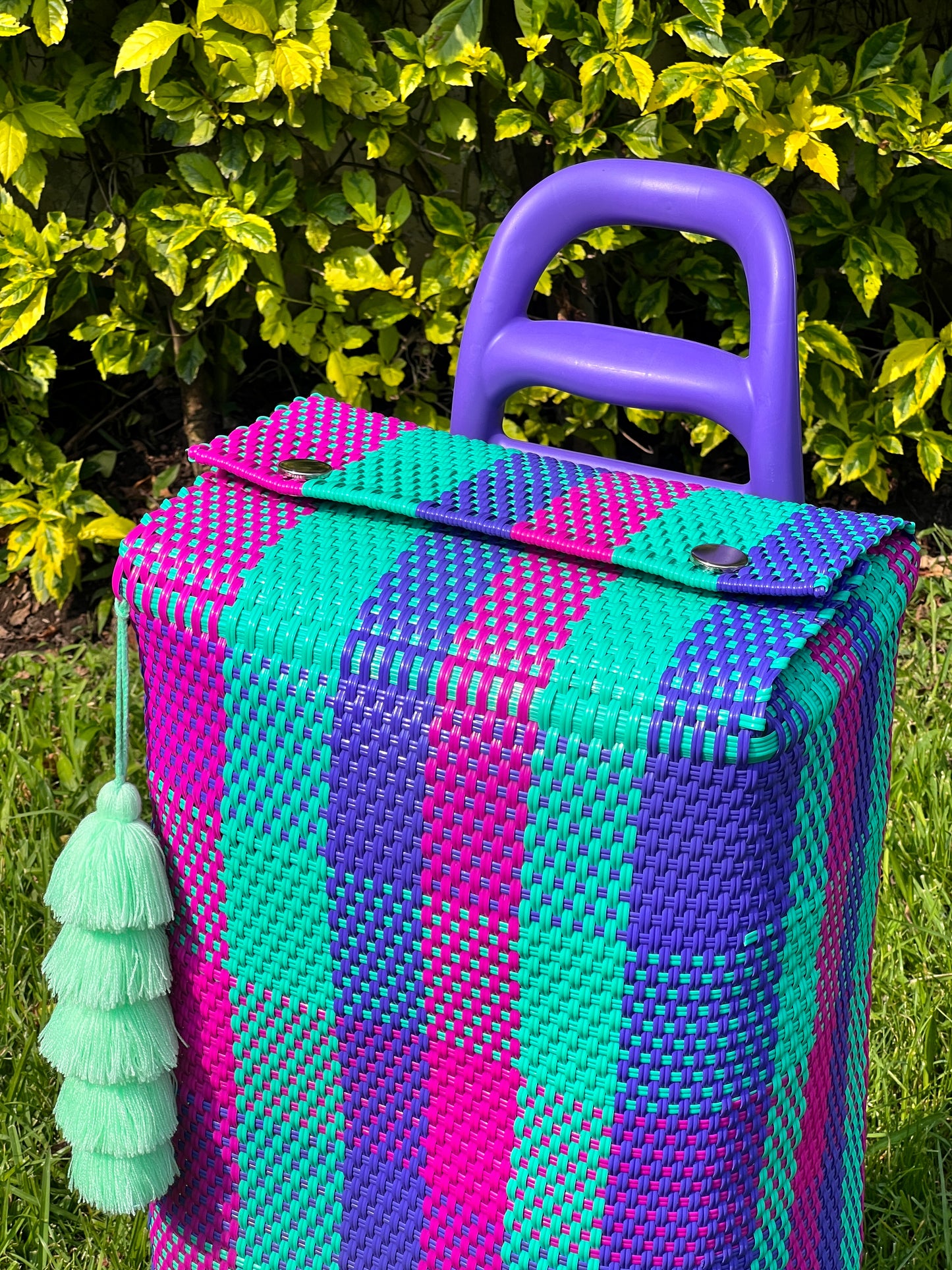 Carrito artesanal algodón de azúcar💜