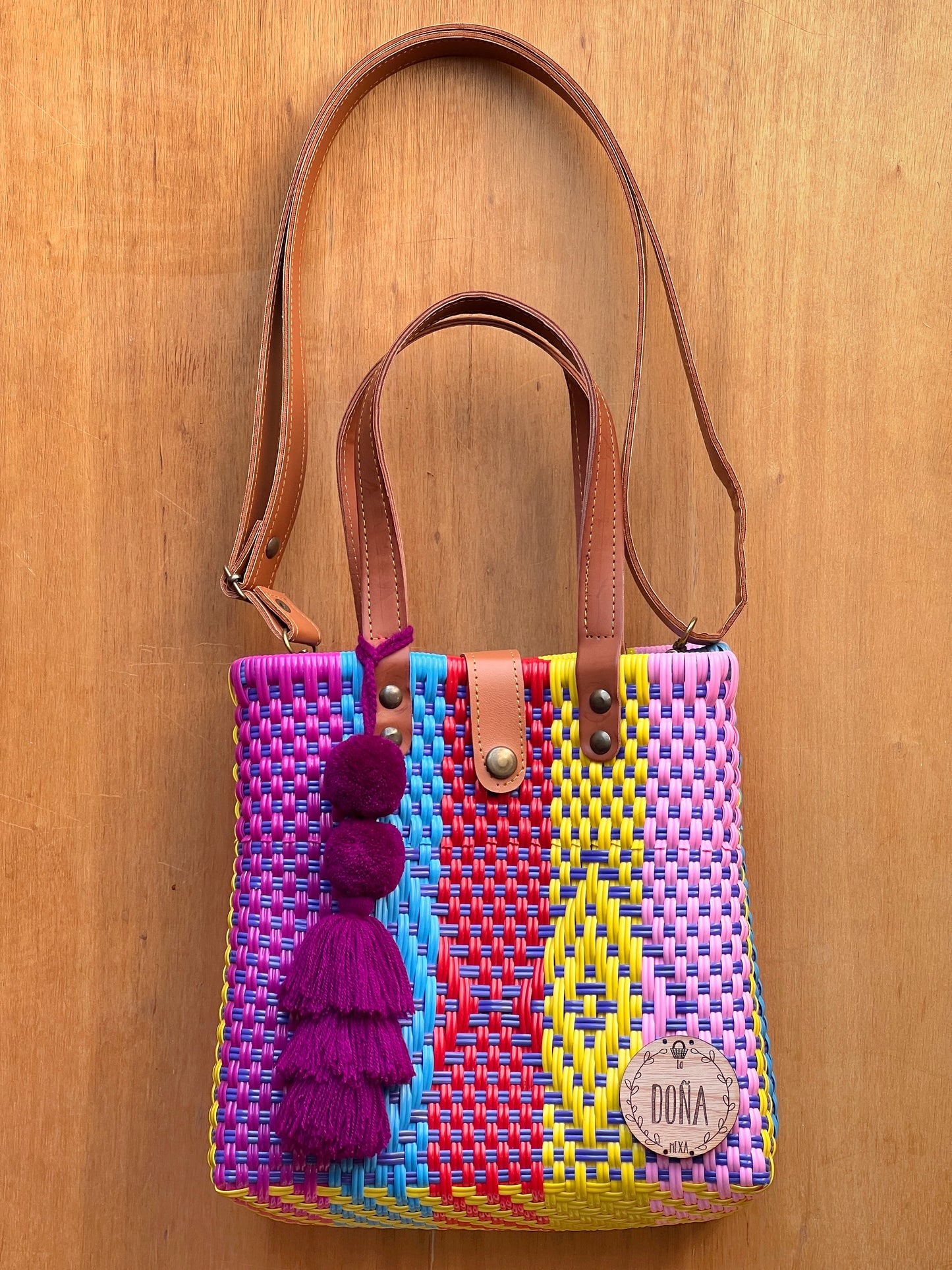 Tote bag con correa colors🌺🌼